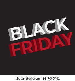 Black Friday 3D Vector Sale
