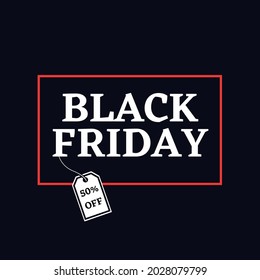 Black Friday. 50%. Discont. Vendas