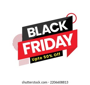 Black Friday Up to 50% Off Vector Graphic