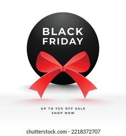 Black Friday up to 75% special sale offer web ad banner design