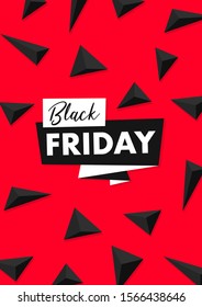 Black Friday A4 Flyer Banner poster template vector illustration offer holiday greeting card