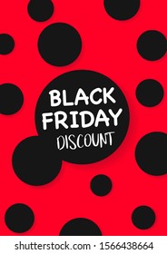 Black Friday A4 Flyer Banner poster template vector illustration offer holiday greeting card