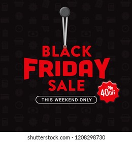 Black Friday Abstract Background