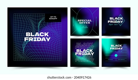 Black Friday abstract promotion web banner for social media mobile apps. Geometrical sale and discount promo backgrounds with abstract pattern.