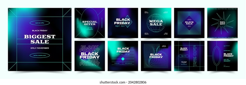 Black Friday abstract promotion web banner for social media mobile apps. Geometrical sale and discount promo backgrounds with abstract pattern.