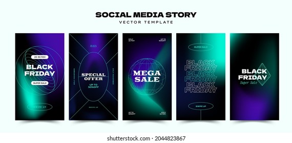 Banner de la web de promoción abstracta del Viernes Negro para aplicaciones móviles de medios sociales. Venta geométrica y descuento de antecedentes promocionales con patrón abstracto.