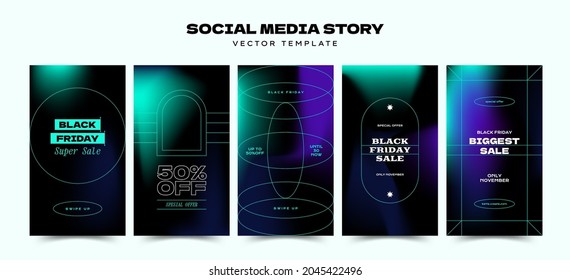 Black Friday abstract promotion web banner for social media mobile apps. Geometrical sale and discount promo backgrounds with abstract pattern.