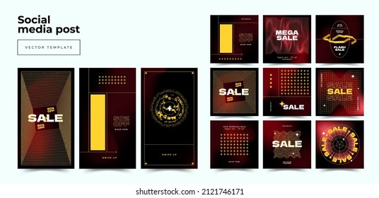 Black Friday abstrakte Promotion Web-Banner für soziale Medien mobile Apps. Hintergründe für geometrische Verkaufs- und Rabattmodelle mit abstraktem Muster.