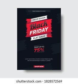 Black Friday Abstract Promotional Flyer Design Template