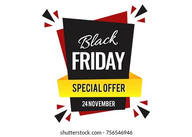 Black friday abstract vector sale layout background.