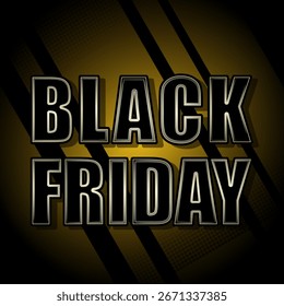 Anuncio de Black Friday. Diseño moderno. Ilustración creativa de EPS para marketing. Adecuado para tarjeta, fondo, Anuncio, póster, etc.