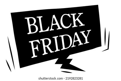 Black Friday American Comic-Sprachblase