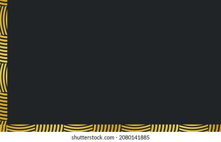 Fondo del Viernes Negro. Antecedentes abstractos. Fondo negro con líneas doradas. y Copiar área de espacio, adecuado para ser colocado en contenido con el tema deseado.