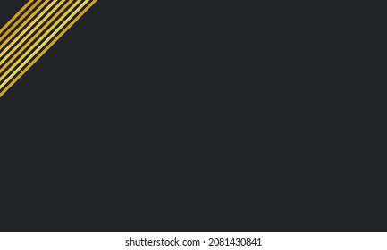 Black Friday Hintergrund. Abstrakte Hintergründe. Schwarzer Hintergrund mit goldenen Linien. und Kopienraum, geeignet für Inhalte mit dem gewünschten Thema.