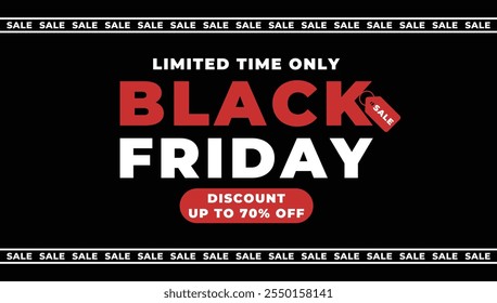 black friday background banner sale promotion design template