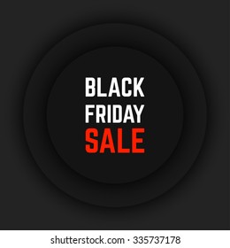 Black Friday background with circles