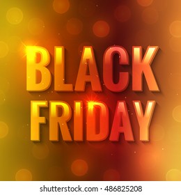Black Friday Background. Colorful vector illustration for festive advertising design