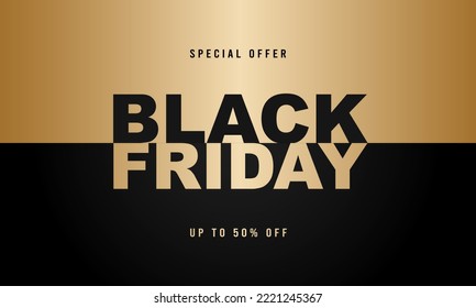 Black Friday Background Design. Greeting Card, Banner, Poster. Vector Illustration.