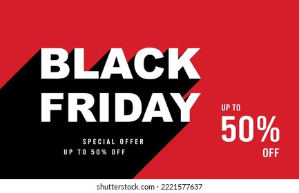 Black Friday Background Design. Greeting Card, Banner, Poster. Vector Illustration.