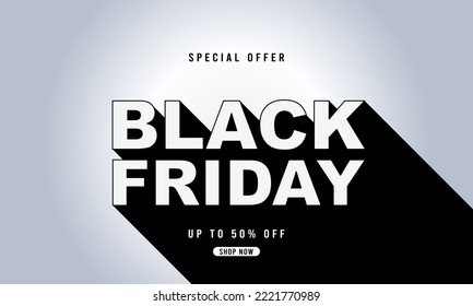 Black Friday Background Design. Greeting Card, Banner, Poster. Vector Illustration.