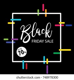 Black Friday Background Design Template Elements