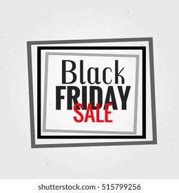 black friday background with frame illustration