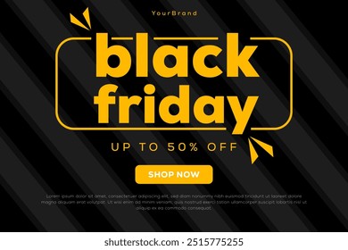 black friday background illustration in flat style design