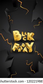 Black friday background layout background black and gold. For art template design, list, page, mockup brochure style, banner, idea, cover, booklet, print, flyer, book, card, ad, sign, poster, badge.