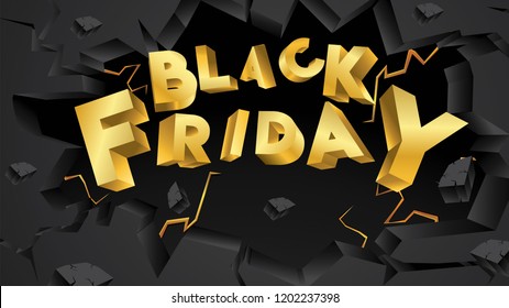 Black friday background layout background black and gold. For art template design, list, page, mockup brochure style, banner, idea, cover, booklet, print, flyer, book, card, ad, sign, poster, badge.