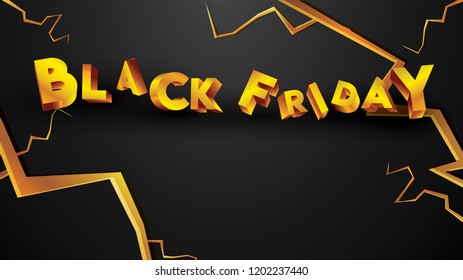 Black friday background layout background black and gold. For art template design, list, page, mockup brochure style, banner, idea, cover, booklet, print, flyer, book, card, ad, sign, poster, badge.