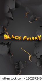 Black friday background layout background black and gold. For art template design, list, page, mockup brochure style, banner, idea, cover, booklet, print, flyer, book, card, ad, sign, poster, badge.