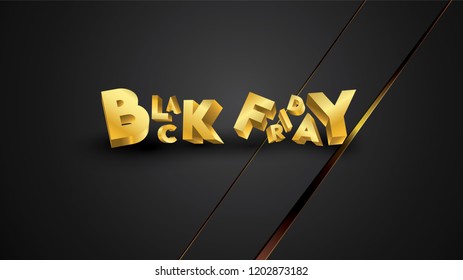 Black friday background layout background black and gold. For art template design, list, page, mockup brochure style, banner, idea, cover, booklet, print, flyer, book, card, ad, sign, poster, badge.