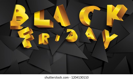 Black friday background layout background black and gold. For art template design, list, page, mockup brochure style, banner, idea, cover, booklet, print, flyer, book, card, ad, sign, poster, badge.