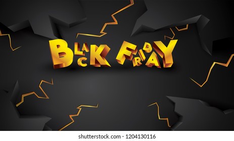 Black friday background layout background black and gold. For art template design, list, page, mockup brochure style, banner, idea, cover, booklet, print, flyer, book, card, ad, sign, poster, badge.