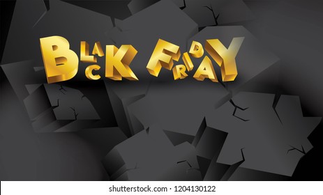 Black friday background layout background black and gold. For art template design, list, page, mockup brochure style, banner, idea, cover, booklet, print, flyer, book, card, ad, sign, poster, badge.