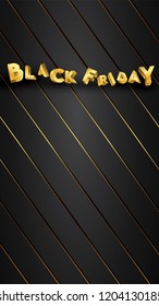 Black friday background layout background black and gold. For art template design, list, page, mockup brochure style, banner, idea, cover, booklet, print, flyer, book, card, ad, sign, poster, badge.
