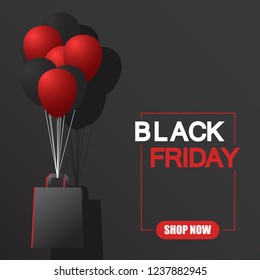 Black Friday background promo advertising banner