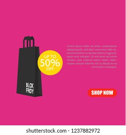 Black Friday background promo advertising banner