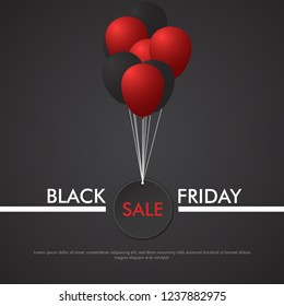Black Friday background promo advertising banner