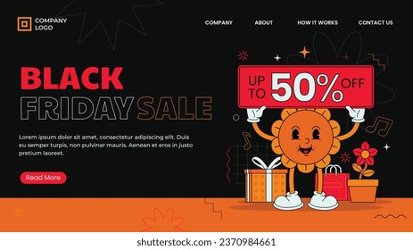 Black Friday background. Black Friday Sale banner. Black Friday design. typography. Template for Poster, Banner, promotion, advertising, web, social media post, ads, card. Vector illustration.