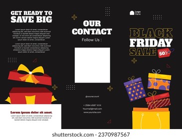 Black Friday background. Black Friday Sale banner. Black Friday design. typography. Template for Poster, Banner, promotion, advertising, web, social media post, ads, card. Vector illustration.