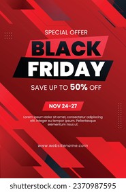 Black Friday background. Black Friday Sale banner. Black Friday design. typography. Template for Poster, Banner, promotion, advertising, web, social media post, ads, card. Vector illustration.