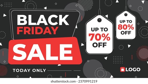 Black Friday background. Black Friday Sale banner. Black Friday design. typography. Template for Poster, Banner, promotion, advertising, web, social media post, ads, card. Vector illustration.