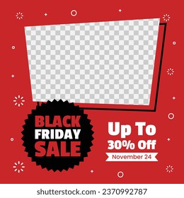 Black Friday background. Black Friday Sale banner. Black Friday design. typography. Template for Poster, Banner, promotion, advertising, web, social media post, ads, card. Vector illustration.
