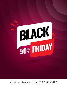 Black Friday background sale banner typography template for  promotion or advertising for web and social media poster