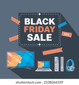 Black Friday background. Sale banner. Black Friday design vector types background