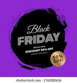 Black Friday Background Sale Discount Tag For Shop Industry Design