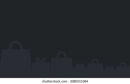 Fondo del Viernes Negro. Bolsa de compras y fondo de la caja de regalo. y Copiar área de espacio, adecuado para ser colocado en el contenido con el tema deseado.