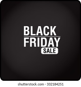Black friday background with text and icons