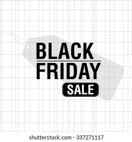 A black friday background with text and icons